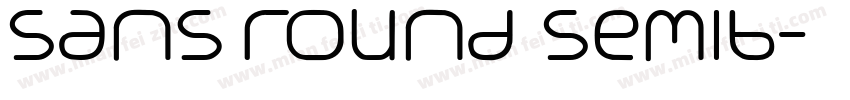 Sans Round Semib字体转换